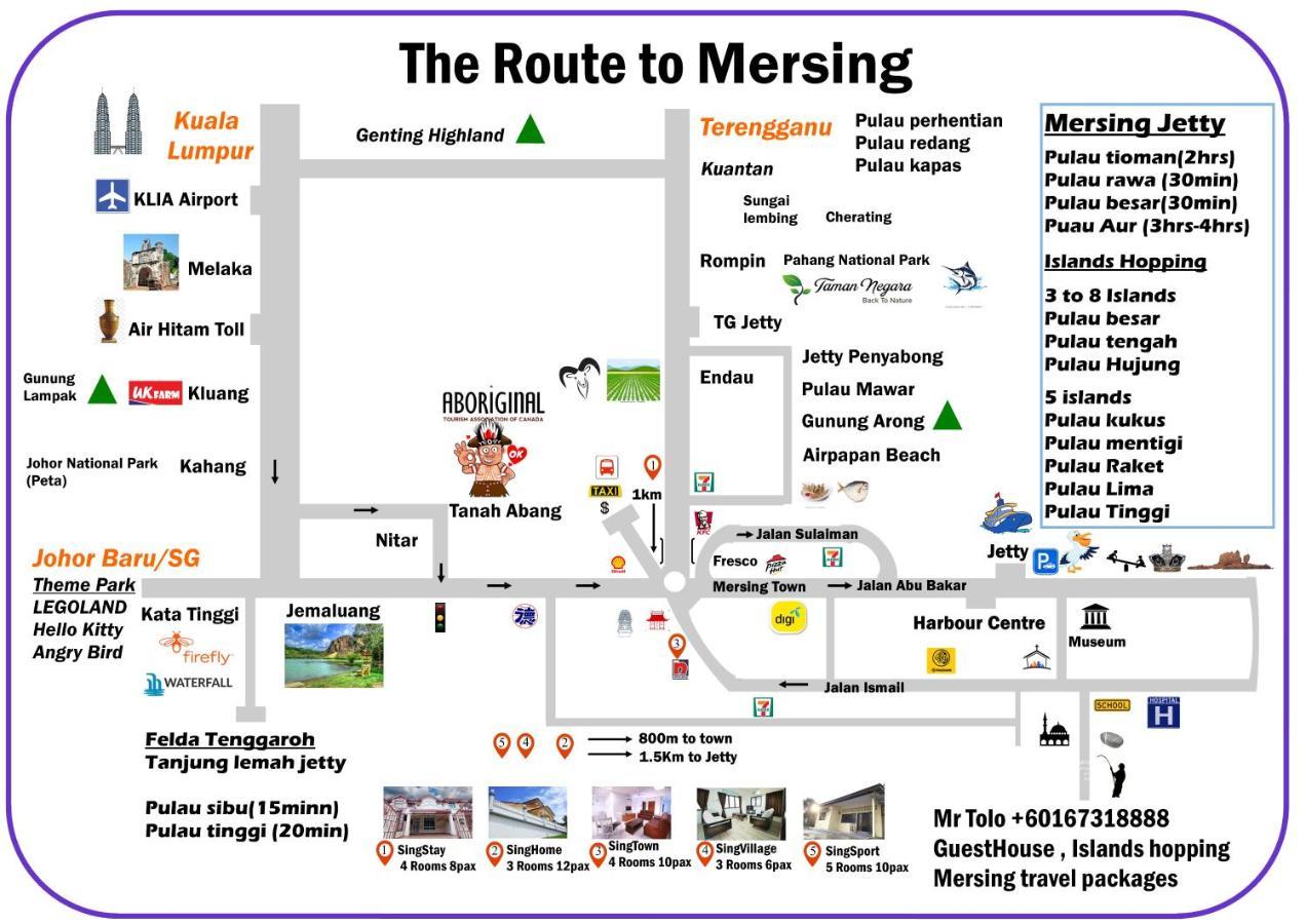 Singstay Guesthouse Mersing Kültér fotó