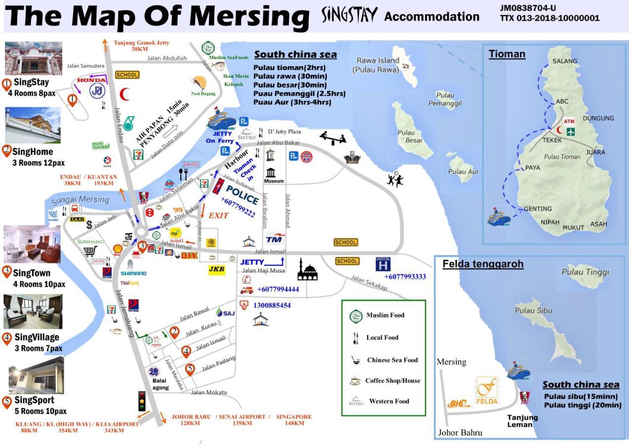 Singstay Guesthouse Mersing Kültér fotó